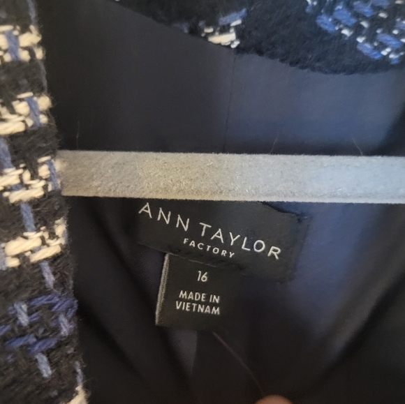 NWOT Ann Taylor Factory Tweed Blazer - Picture 2 of 5